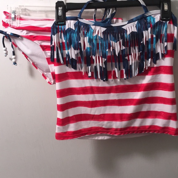 Justice Other - Justice Stars and Stripes Tankini Swimsuit